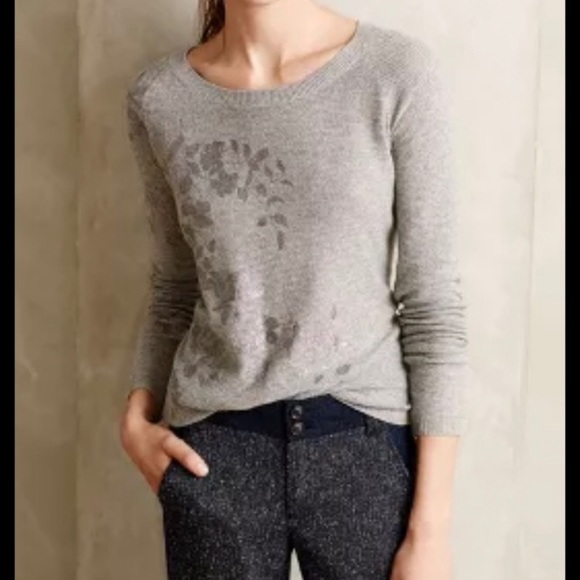 Anthropologie knitted and knotted foil sweater size small - Picture 7 of 8